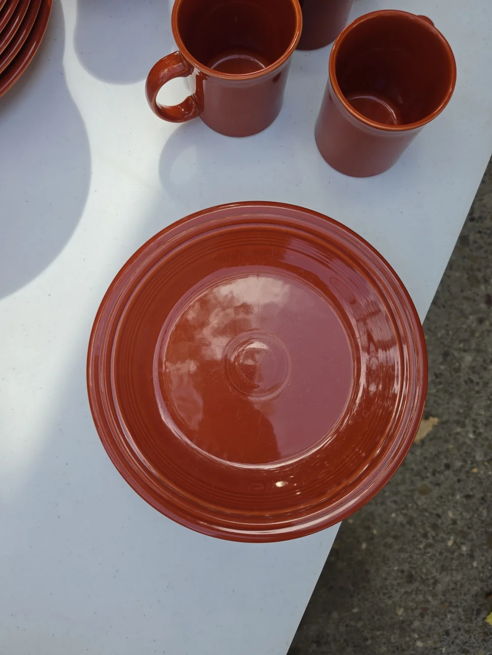 26-Piece Retired Fiestaware Dinner Set (Persimmon Orange) - 4-6 Place Settings